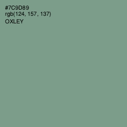 #7C9D89 - Oxley Color Image