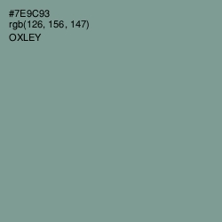 #7E9C93 - Oxley Color Image
