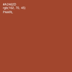 #A2462D - Paarl Color Image