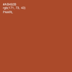 #AB492B - Paarl Color Image