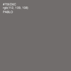 #706D6C - Pablo Color Image