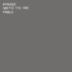 #706E6C - Pablo Color Image