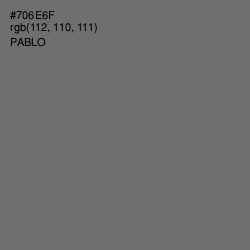 #706E6F - Pablo Color Image