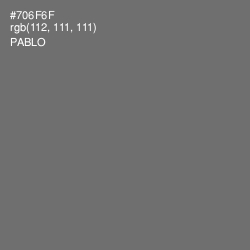 #706F6F - Pablo Color Image