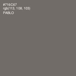 #716C67 - Pablo Color Image