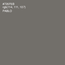 #726F6B - Pablo Color Image