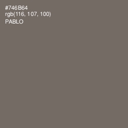 #746B64 - Pablo Color Image