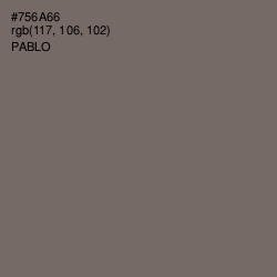 #756A66 - Pablo Color Image