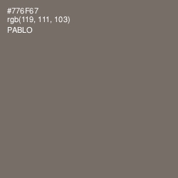 #776F67 - Pablo Color Image