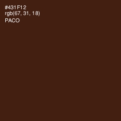 #431F12 - Paco Color Image