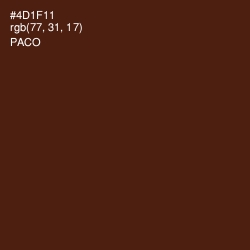 #4D1F11 - Paco Color Image