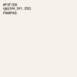 #F4F1E8 - Pampas Color Image