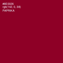 #8E0026 - Paprika Color Image