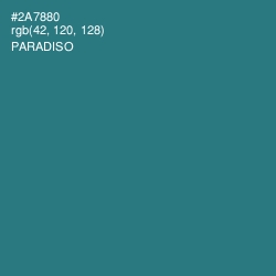 #2A7880 - Paradiso Color Image