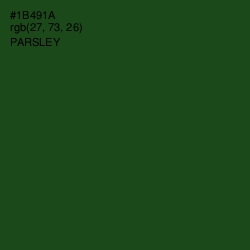 #1B491A - Parsley Color Image