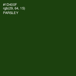 #1D400F - Parsley Color Image