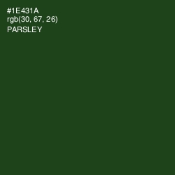 #1E431A - Parsley Color Image