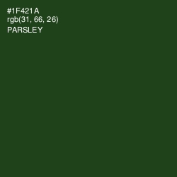 #1F421A - Parsley Color Image