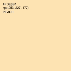 #FDE3B1 - Peach Color Image