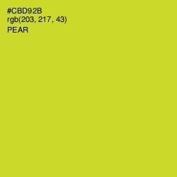 #CBD92B - Pear Color Image