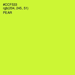 #CCF533 - Pear Color Image