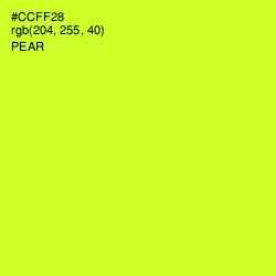 #CCFF28 - Pear Color Image