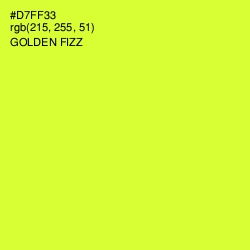 #D7FF33 - Pear Color Image