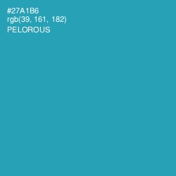 #27A1B6 - Pelorous Color Image