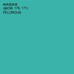 #3AB3AB - Pelorous Color Image