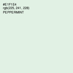 #E1F1E4 - Peppermint Color Image