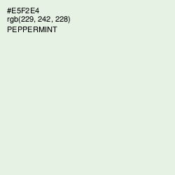 #E5F2E4 - Peppermint Color Image