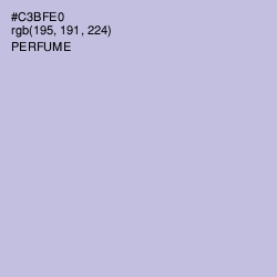 #C3BFE0 - Perfume Color Image
