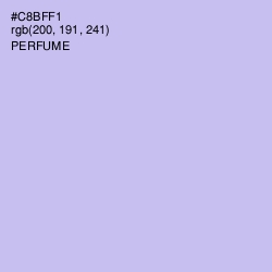 #C8BFF1 - Perfume Color Image