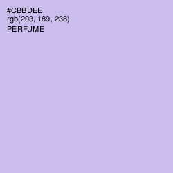 #CBBDEE - Perfume Color Image