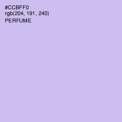 #CCBFF0 - Perfume Color Image