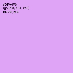 #DFA4F6 - Perfume Color Image