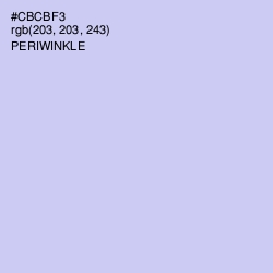 #CBCBF3 - Periwinkle Color Image