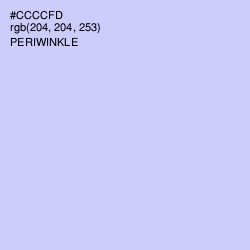 #CCCCFD - Periwinkle Color Image