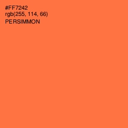#FF7242 - Persimmon Color Image