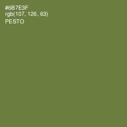 #6B7E3F - Pesto Color Image