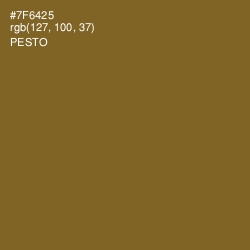 #7F6425 - Pesto Color Image
