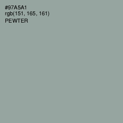 #97A5A1 - Pewter Color Image