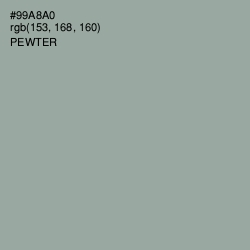 #99A8A0 - Pewter Color Image