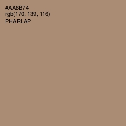 #AA8B74 - Pharlap Color Image