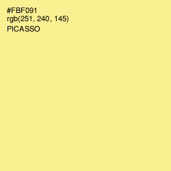#FBF091 - Picasso Color Image