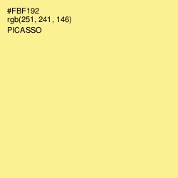 #FBF192 - Picasso Color Image