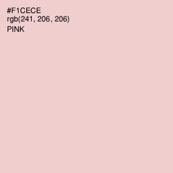 #F1CECE - Pink Color Image