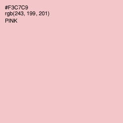 #F3C7C9 - Pink Color Image