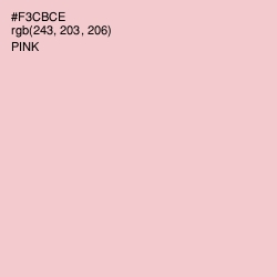 #F3CBCE - Pink Color Image