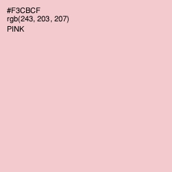#F3CBCF - Pink Color Image